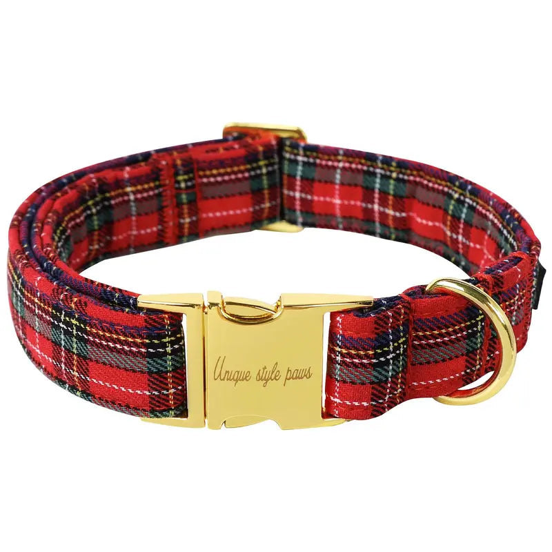 Unique Style Paws Adjustable Dog Collars - Metal Buckle Stays Secure, Double-Stitched, Anti-Slipping Antiskid Buckle, Durable Cute Pet Accessory for Small Medium Large Dogs, Back to School Tiktok Shop Soho Chic