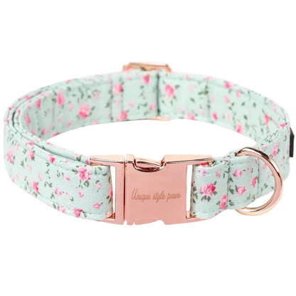 Unique Style Paws Adjustable Dog Collars - Metal Buckle Stays Secure, Double-Stitched, Anti-Slipping Antiskid Buckle, Durable Cute Pet Accessory for Small Medium Large Dogs, Back to School Tiktok Shop Soho Chic
