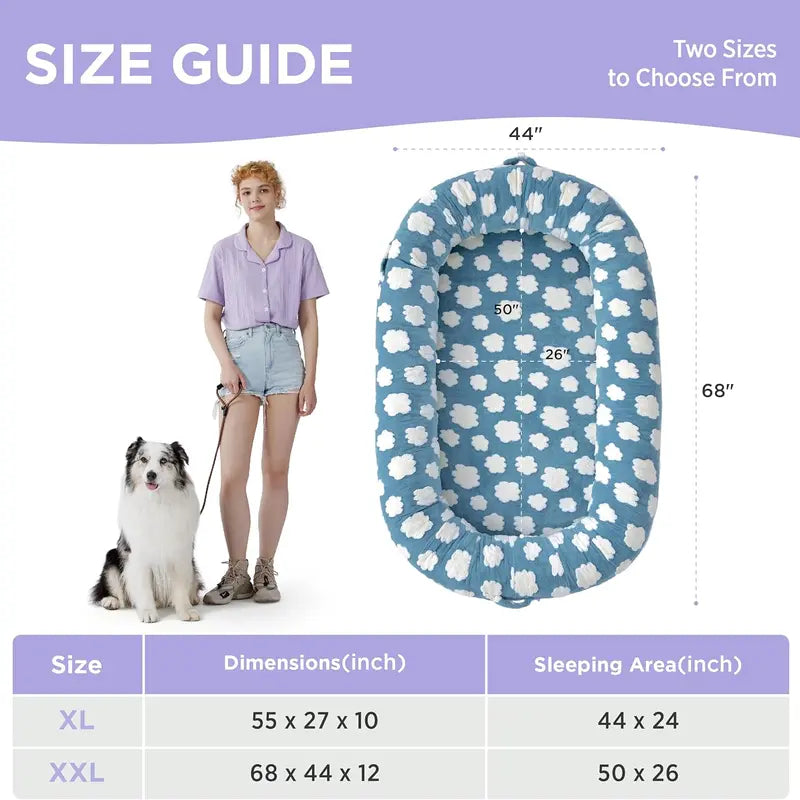 Lesure Jacquard Donut Dog Bed - Original Design Pattern, Puppy Bed, Polyurethane Foam, M (30X30X8), All Seasons, Washable Cover, Anti-Slip Bottom, Cute Home Decor, Perfect Gift for Pets for Any Occasion