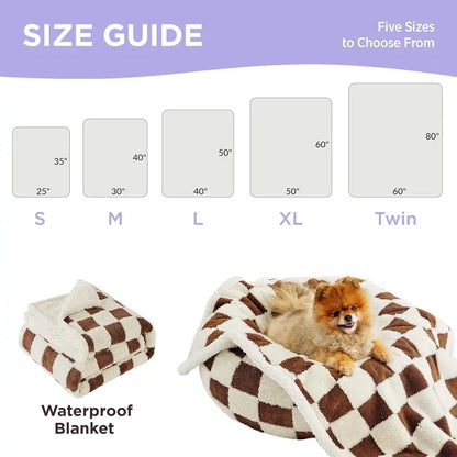 Lesure Waterproof Pet Blanket - Dual-Sided Design for Couch Protection