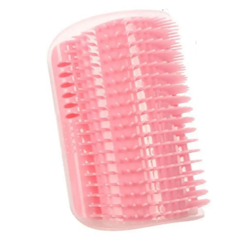 Cat Corner Brush - Soft Massage Self-Grooming Tool for Cats and Dogs, 1 Count Interactive Home Entertainment Accessory