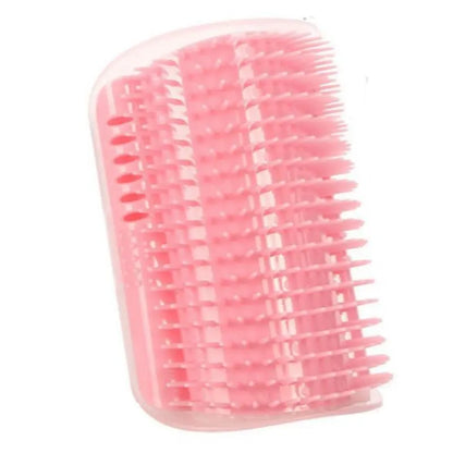 Cat Corner Brush - Soft Massage Self-Grooming Tool for Cats and Dogs, 1 Count Interactive Home Entertainment Accessory