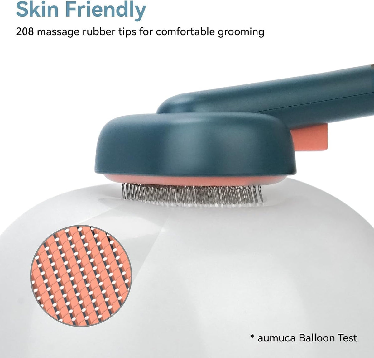 Self-Cleaning Slicker Brush for Dogs and Cats - Gentle Grooming Tool for Effective Shedding and Deshedding of Long and Short Haired Pets