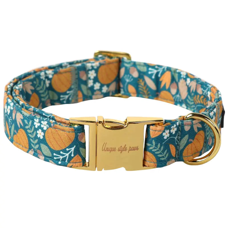Unique Style Paws Adjustable Dog Collars - Metal Buckle Stays Secure, Double-Stitched, Anti-Slipping Antiskid Buckle, Durable Cute Pet Accessory for Small Medium Large Dogs, Back to School Tiktok Shop Soho Chic
