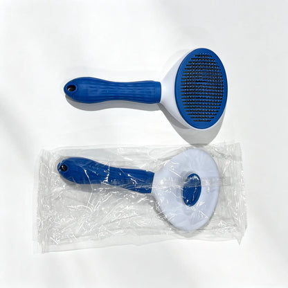 Pet Hair Removal Comb - One-Click Cleaning Grooming Brush for Dogs and Cats, Deshedding Tool and Accessories