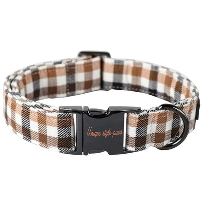 Unique Style Paws Adjustable Dog Collars - Metal Buckle Stays Secure, Double-Stitched, Anti-Slipping Antiskid Buckle, Durable Cute Pet Accessory for Small Medium Large Dogs, Back to School Tiktok Shop Soho Chic