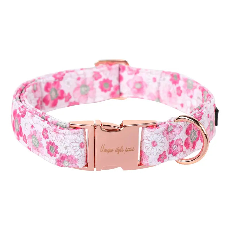 Unique Style Paws Adjustable Dog Collars - Metal Buckle Stays Secure, Double-Stitched, Anti-Slipping Antiskid Buckle, Durable Cute Pet Accessory for Small Medium Large Dogs, Back to School Tiktok Shop Soho Chic