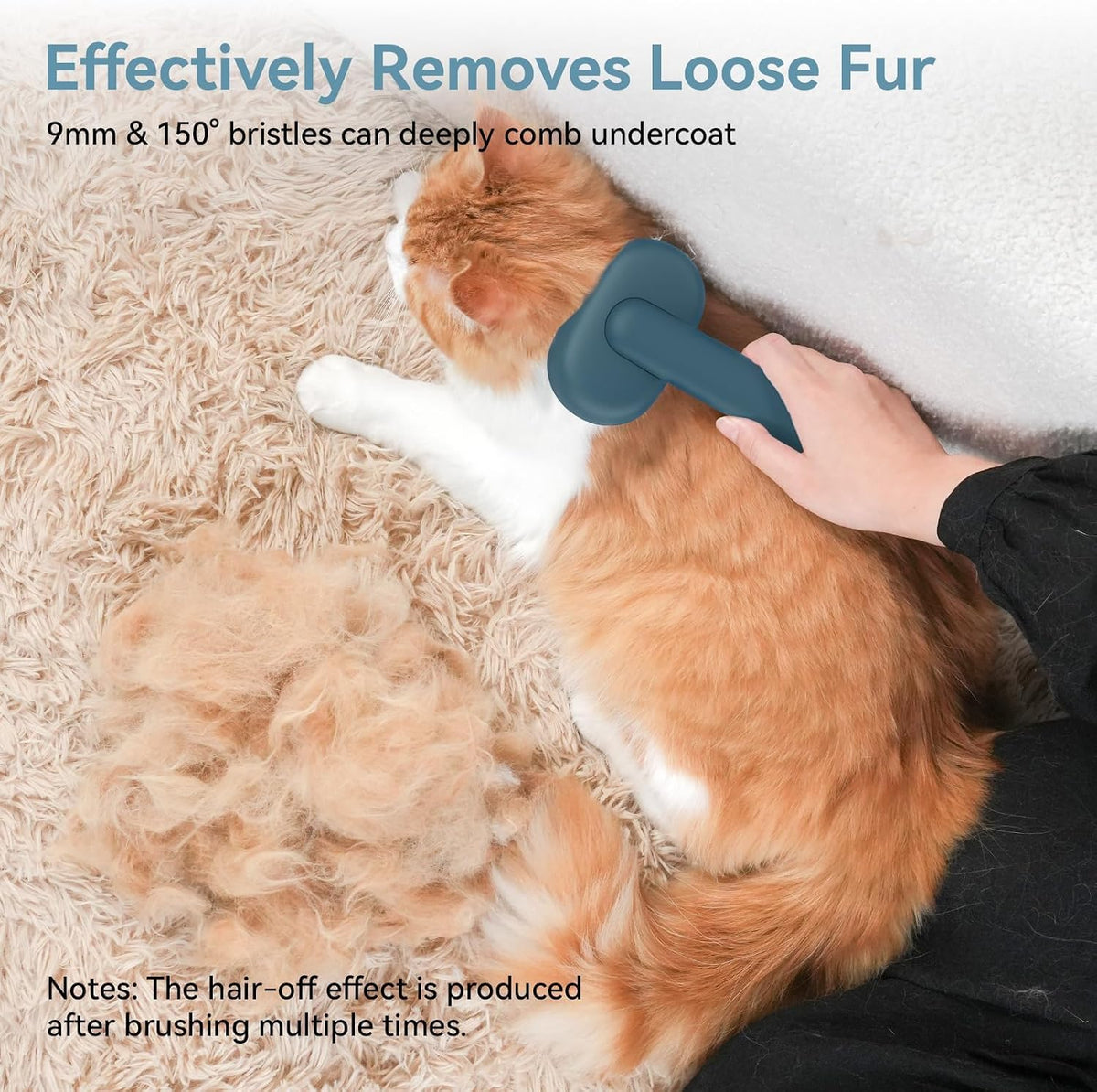 Self-Cleaning Slicker Brush for Dogs and Cats - Gentle Grooming Tool for Effective Shedding and Deshedding of Long and Short Haired Pets